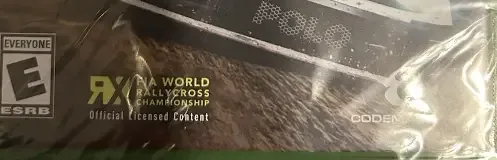 Dirt Rally 2.0, the ESRB box on its front