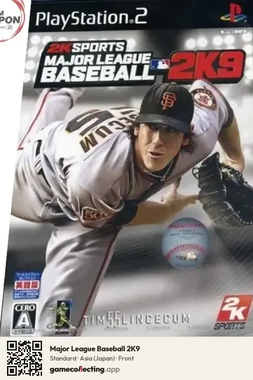 Major League Baseball 2K9 PlayStation 2, Asia box front