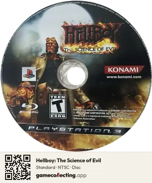 Hellboy: The Science of Evil PlayStation 3, NTSC disc