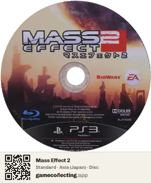 Mass Effect 2 PlayStation 3, Asia disc