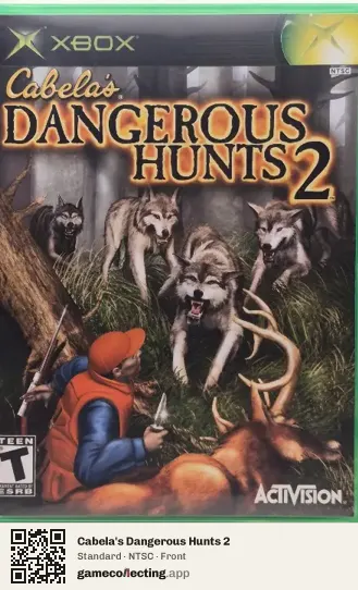 Cabela's Dangerous Hunts 2 Xbox, NTSC box front
