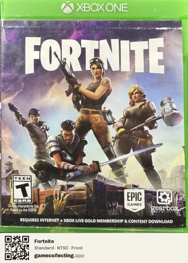 Fortnite Xbox One, NTSC box front