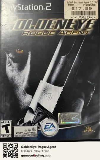 GoldenEye: Rogue Agent PlayStation 2, NTSC box front