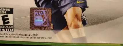 FIFA 14, the ESRB box on its front