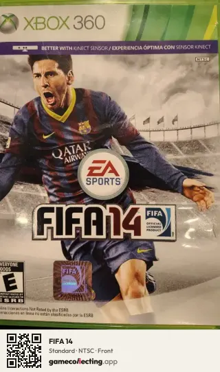 FIFA 14 Xbox 360, NTSC box front