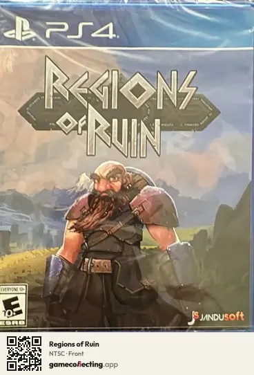 Regions of Ruin PlayStation 4, NTSC box front