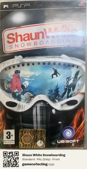 Shaun White Snowboarding PlayStation Portable, Italy box front