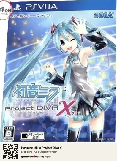 Hatsune Miku: Project Diva X PlayStation Vita, Asia box front
