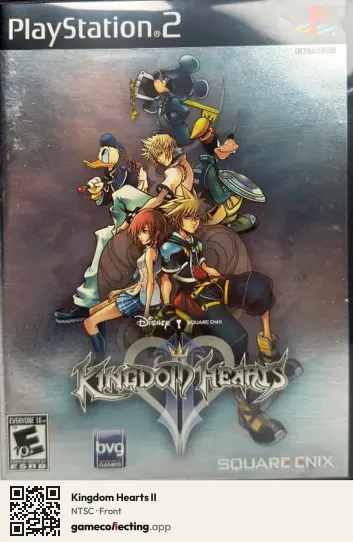 Kingdom Hearts II PlayStation 2, NTSC box front