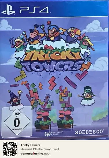 Tricky Towers PlayStation 4, Germany box front