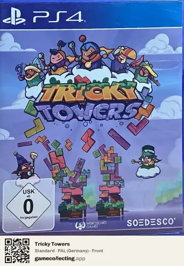 Tricky Towers PlayStation 4, Germany box front