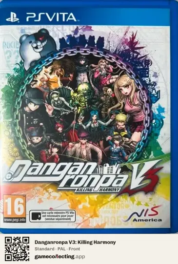 Danganronpa V3: Killing Harmony PlayStation Vita, PAL box front