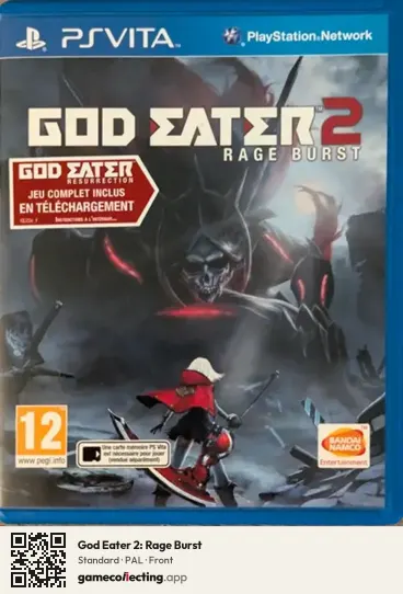 God Eater 2: Rage Burst PlayStation Vita, PAL box front