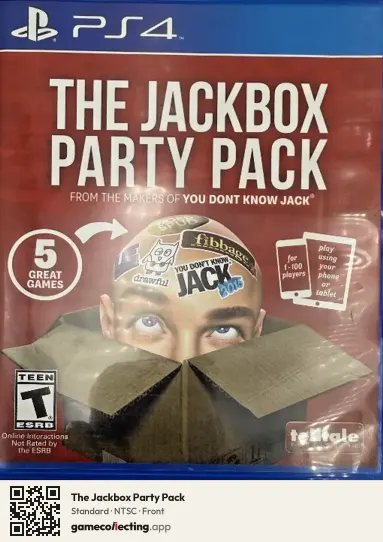 The Jackbox Party Pack PlayStation 4, NTSC box front