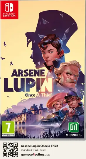 Arsene Lupin: Once a Thief Nintendo Switch, PAL box front
