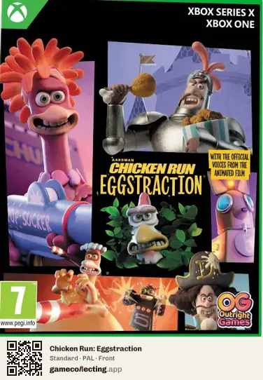 Chicken Run: Eggstraction Xbox Series X, PAL box front