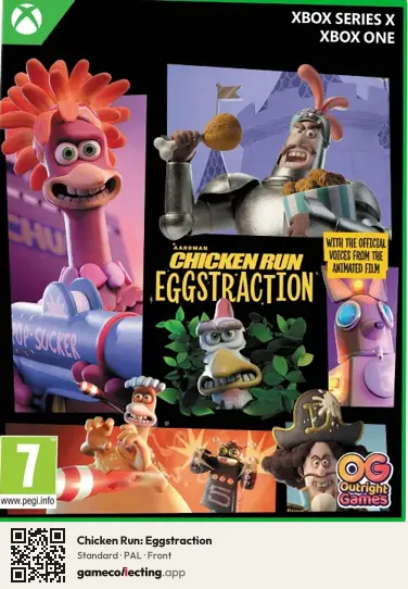 Chicken Run: Eggstraction Xbox Series X, PAL box front