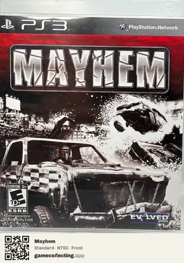 Mayhem PlayStation 3, NTSC box front