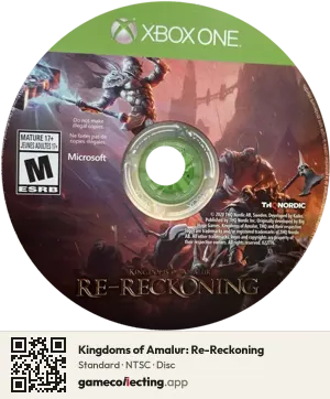 Kingdoms of Amalur: Re-Reckoning Xbox One, NTSC disc