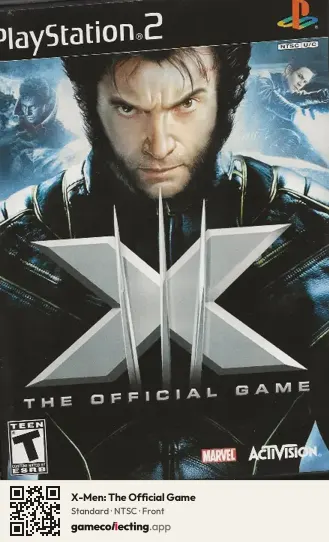 X-Men: The Official Game PlayStation 2, NTSC box front