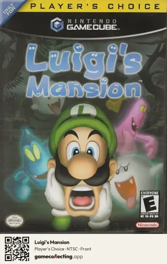 Luigi's Mansion Nintendo GameCube, NTSC box front