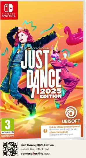Just Dance 2025 Edition Nintendo Switch, PAL box front