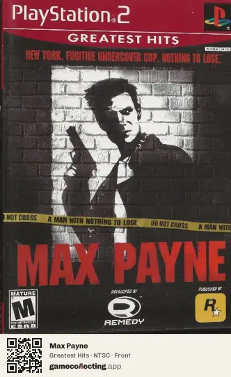 Max Payne PlayStation 2, NTSC box front