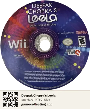 Deepak Chopra's Leela Nintendo Wii, NTSC disc
