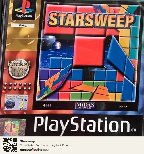 Starsweep PlayStation, United Kingdom box front