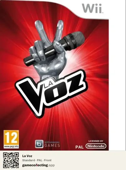 La Voz Nintendo Wii, PAL box front