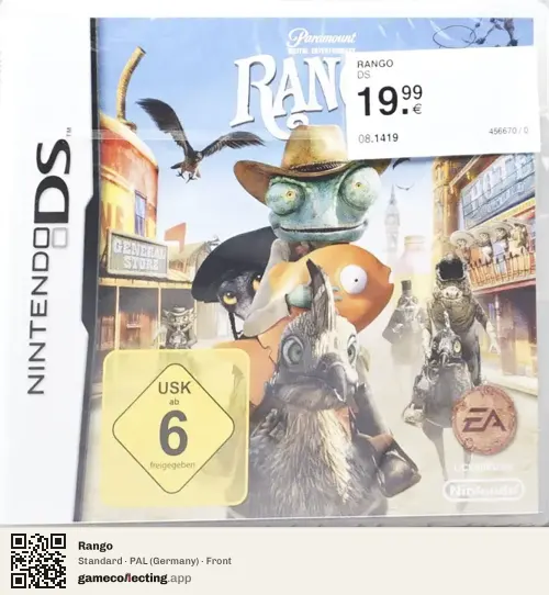 Rango Nintendo DS, Germany box front