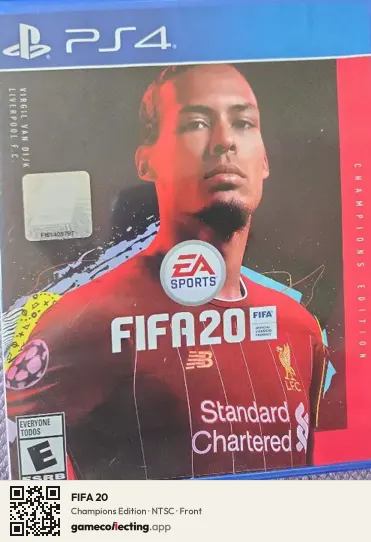FIFA 20 PlayStation 4, NTSC box front