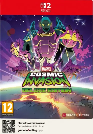 Marvel Cosmic Invasion Nintendo Switch 2, PAL box front