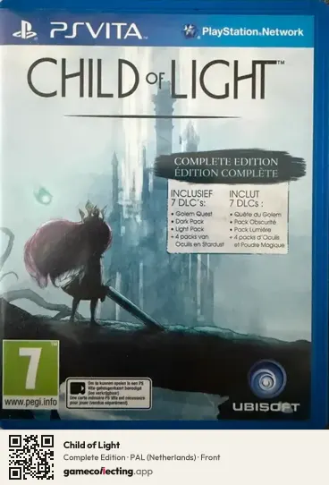 Child of Light PlayStation Vita, Netherlands box front