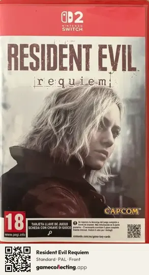 Resident Evil Requiem Nintendo Switch 2, PAL box front