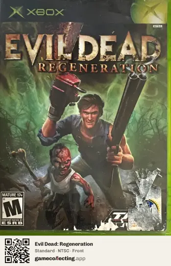 Evil Dead: Regeneration Xbox, NTSC box front
