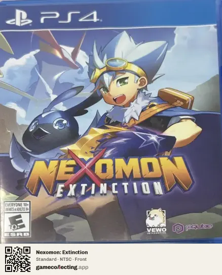 Nexomon: Extinction PlayStation 4, NTSC box front