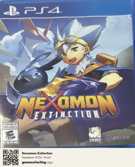 Nexomon: Extinction PlayStation 4, NTSC box front
