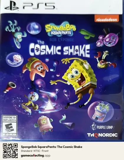 SpongeBob SquarePants: The Cosmic Shake PlayStation 5, NTSC box front