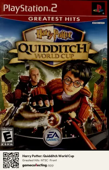 Harry Potter: Quidditch World Cup PlayStation 2, NTSC box front
