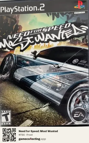 Need for Speed: Most Wanted PlayStation 2, NTSC box front