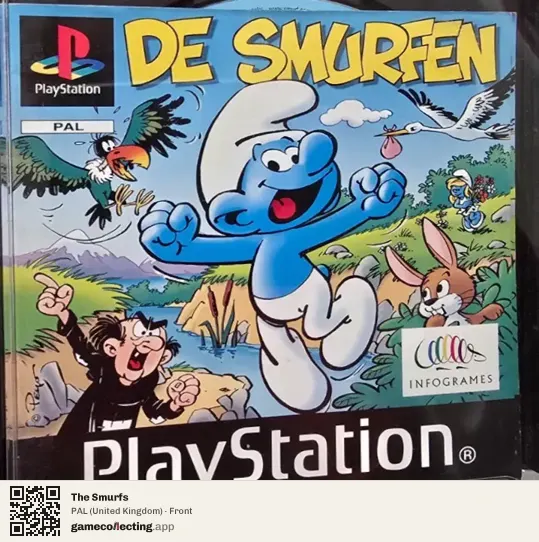 The Smurfs PlayStation, United Kingdom box front