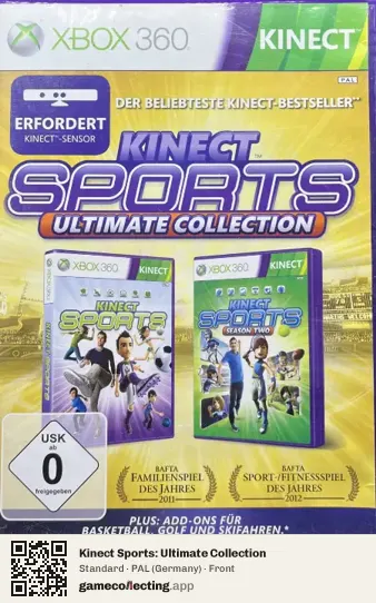 Kinect Sports: Ultimate Collection Xbox 360, Germany box front