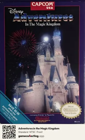 Adventures in the Magic Kingdom Nintendo Entertainment System, NTSC box front