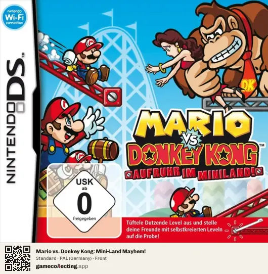 Mario vs. Donkey Kong: Mini-Land Mayhem! Nintendo DS, Germany box front