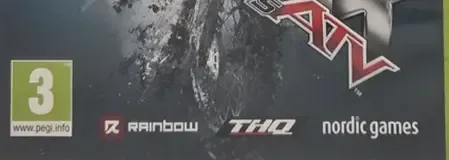 MX vs. ATV Reflex, the PEGI square on its front