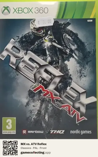 MX vs. ATV Reflex Xbox 360, PAL box front