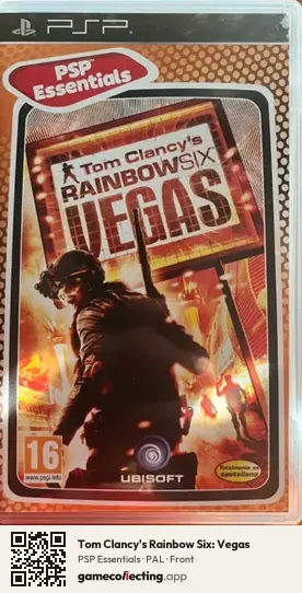 Tom Clancy's Rainbow Six: Vegas PlayStation Portable, PAL box front