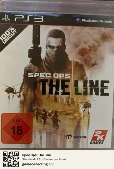 Spec Ops: The Line PlayStation 3, Germany box front