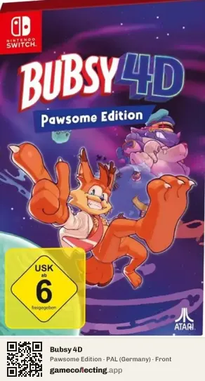 Bubsy 4D Nintendo Switch, Germany box front